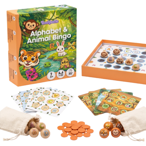Bingo Infantil Bashtastic para Aprender y Divertirse