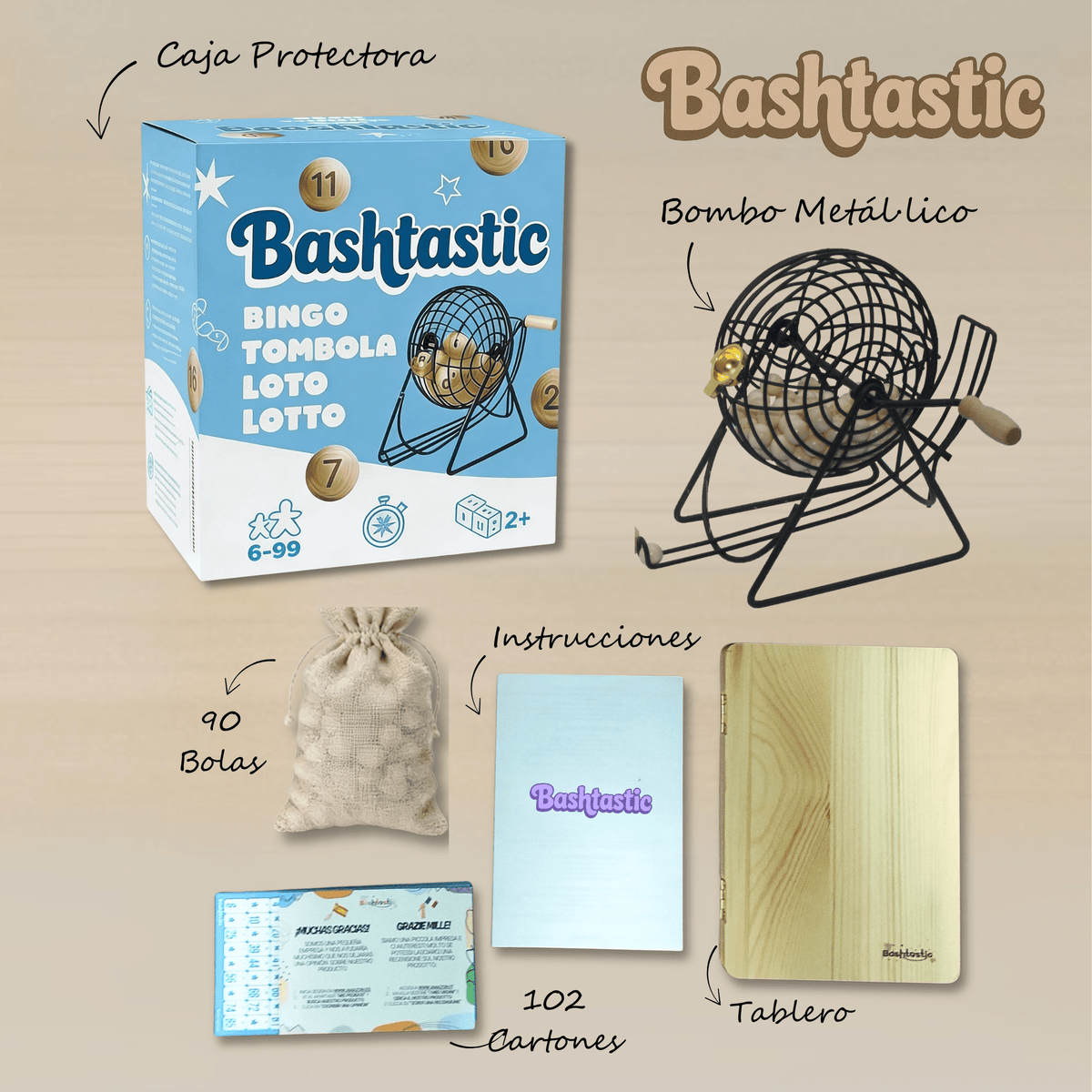 Bingo Juego - Bashtastic