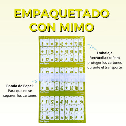 Cartones de Bingo Desechables 504 Azul - Bashtastic