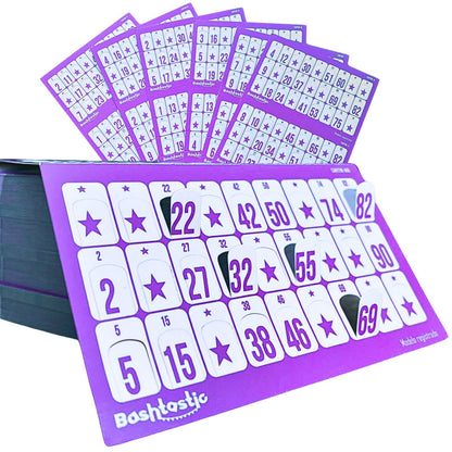 Cartones de Bingo Troquelados 1008 Lila - Bashtastic