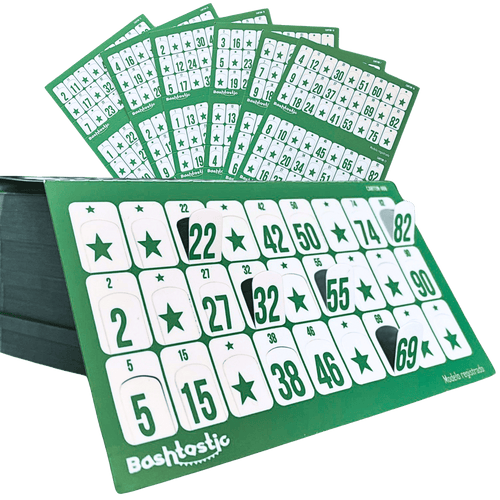 Cartones de Bingo Troquelados 1008 Verde