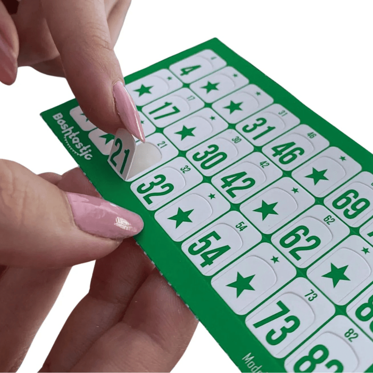 Cartones de Bingo Troquelados 1008 Verde - Bashtastic