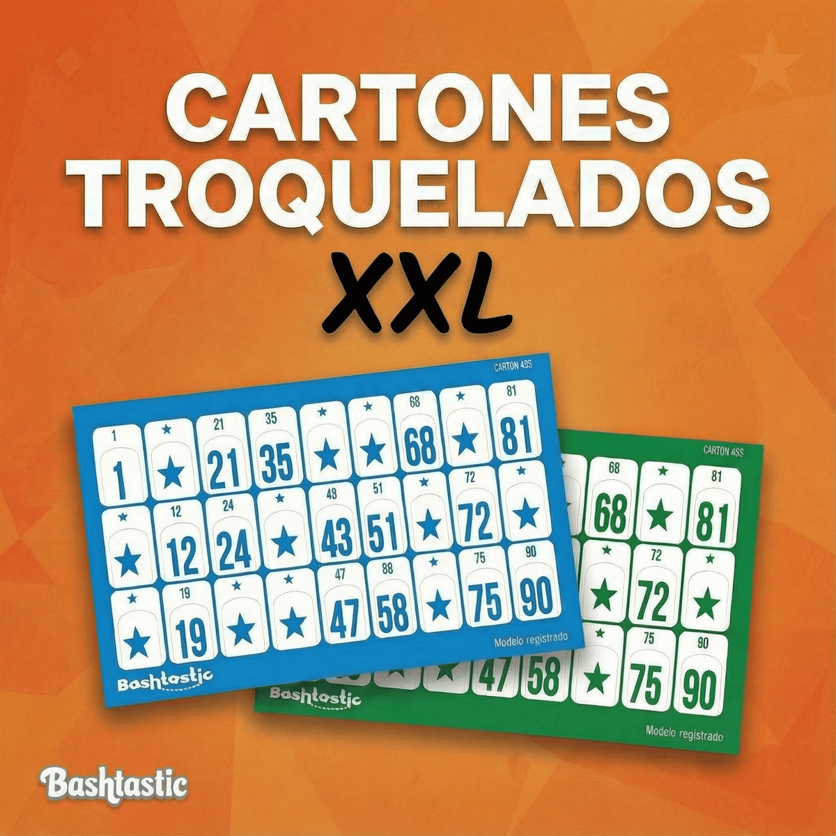 Cartones de Bingo XXL Verde - Bashtastic